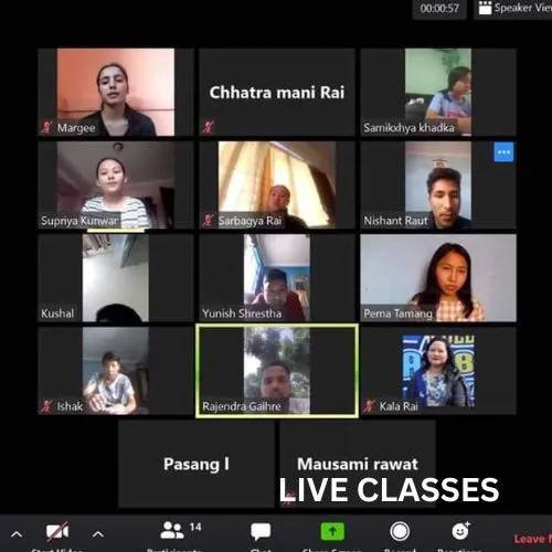 Interactive live wellness class with coach